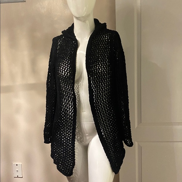 Rebecca minkoff  XL cardigan with hoodie - Picture 5 of 9